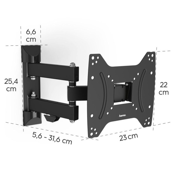Стенна стойка за телевизор, Fullmotion, 122 cm (48