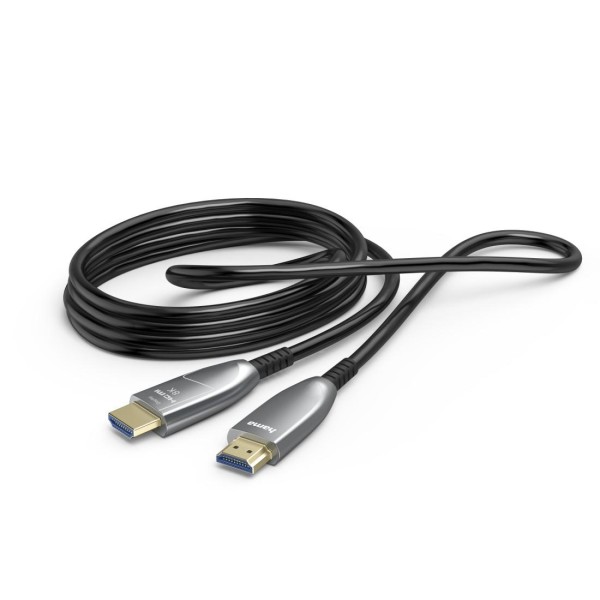 HAMA Активен оптичен HDMI кабел, ултра високоскоростен, AOC, сертифициран, 8K, 15 м