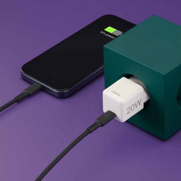 Мрежово супер мини-зарядно, USB-C, 20W, 201980