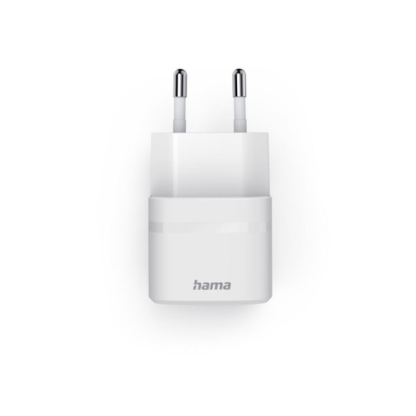 HAMA Зарядно устройство, 30 W, GaN, USB-C, PD/Qualcomm®, Zero Standby, бяло