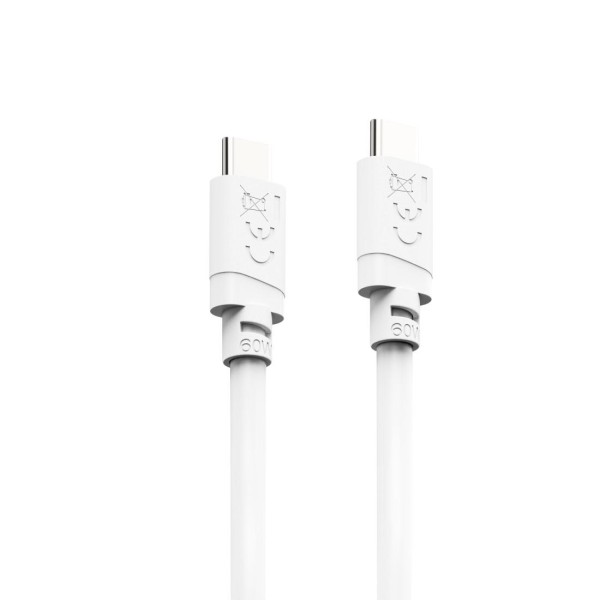 HAMA Кабел за зареждане USB-C - USB-C, 60 W, 1 m, бял