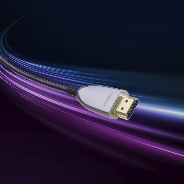 HAMA Активен оптичен HDMI кабел, ултра високоскоростен, AOC, сертифициран, 8K, 20 м
