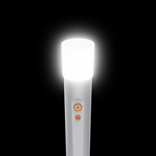 HAMA LED Фенер FL350-C, презареждащ се, алуминиев, 4 режима + SOS