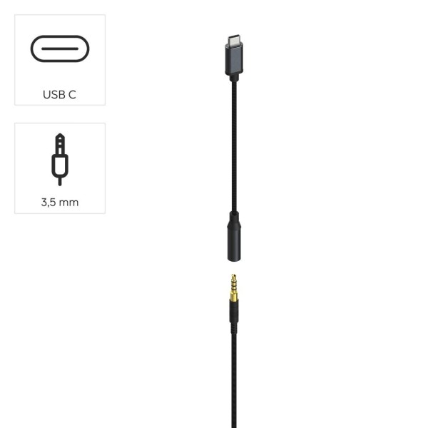 HAMA Слушалки с микрофон „CHS-300“, USB-C / 3.5mm жак, кабел 2 м