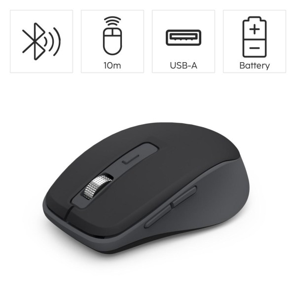 HAMA Безжична мишка „WM-450“, 2.4 GHz / Bluetooth, 7 бутона