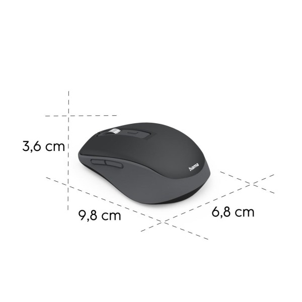 HAMA Безжична мишка „WM-450“, 2.4 GHz / Bluetooth, 7 бутона