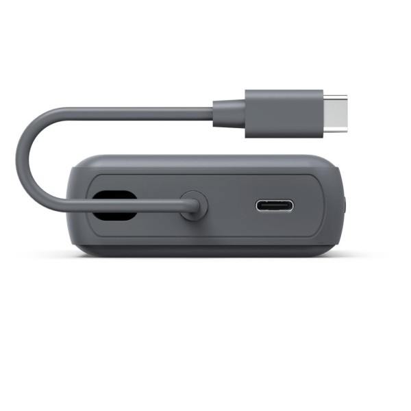 HAMA Външна батерия „Travel“ с кабел, 10000mAh, 2 изхода: 2x USB-C, антрацит
