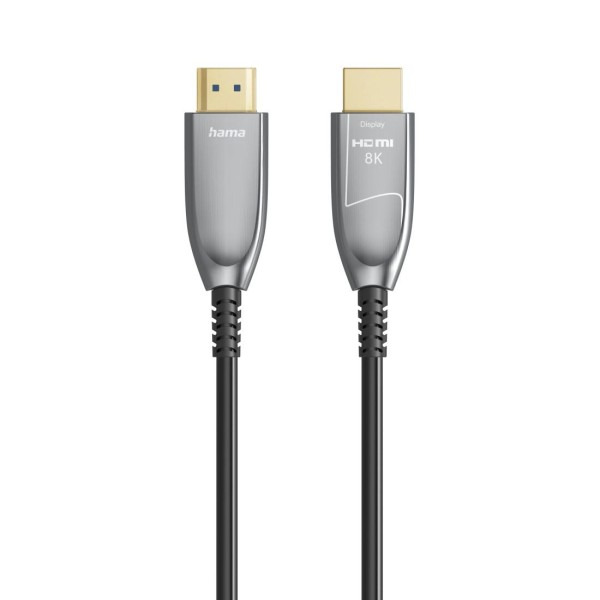HAMA Активен оптичен HDMI кабел, ултра високоскоростен, AOC, сертифициран, 8K, 15 м