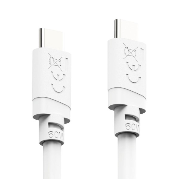 HAMA Кабел за зареждане USB-C - USB-C, 60 W, 1 m, бял