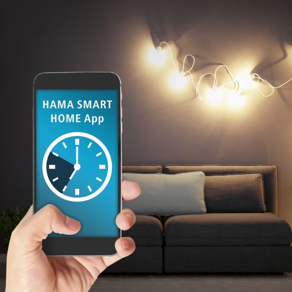 HAMA Смарт разклонител Wi-Fi  2.4Ghz, 4 гнезда, 4xUSB, 1.7 m, бял