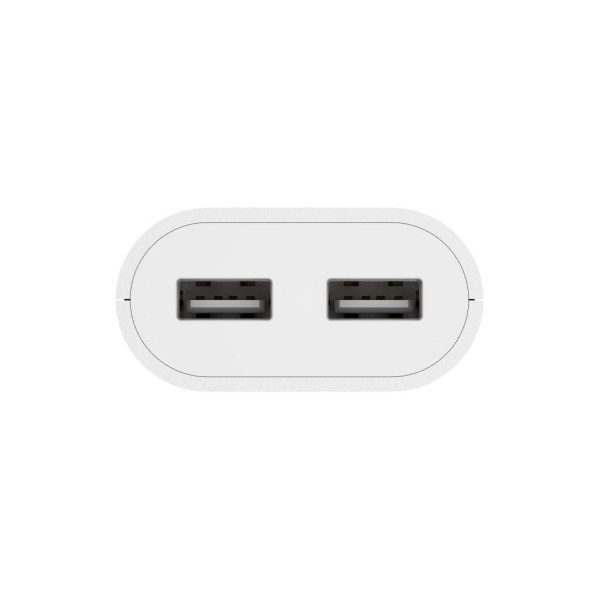 Hama USB захранване/разклонител с 1,9 м дълъг кабел, 2,4 A, 2x USB-A, бяло