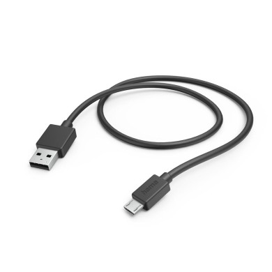 HAMA Кабел USB-A - Micro-USB, 1 m, черен