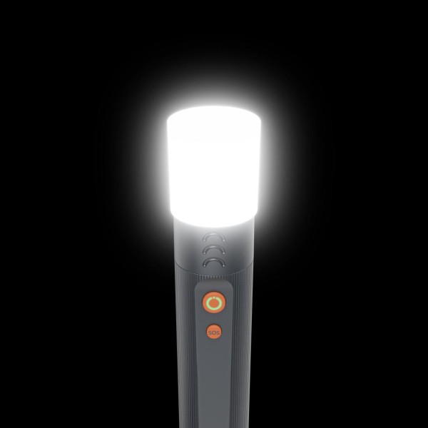 HAMA LED Фенер FLX1200-C, презареждащ се, удароустойчив, алуминиев, 4 режима + SOS