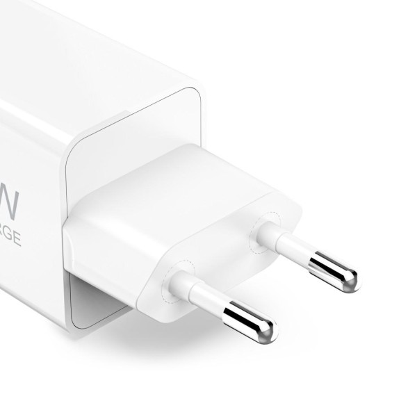 HAMA Бързо зарядно устройство, 40–60 W, GaN, USB-C, PD, Dynamic Fast Charger, бяло