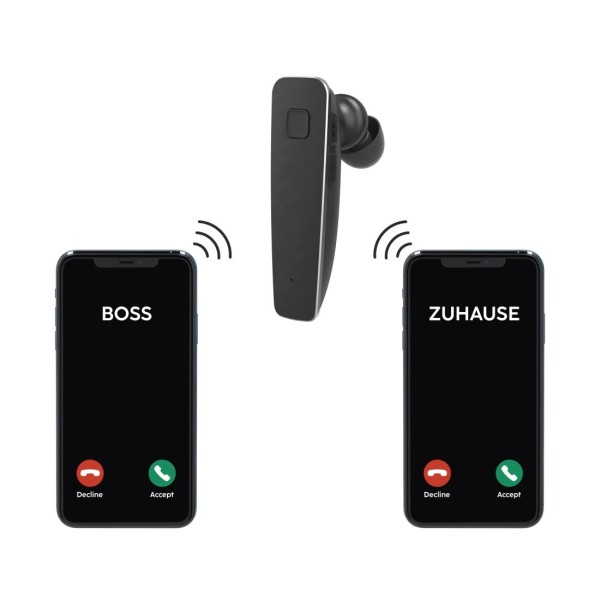 HAMA Блутут слушалка “MyVoice2100”, Multipoint, черен