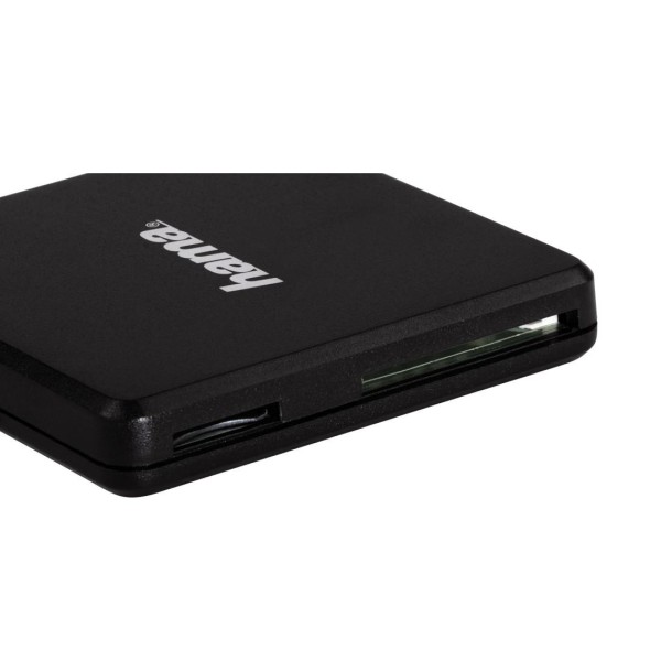 Четец за карти HAMA Multi, USB 3.0, SD/microSD/CF, 5 Gbps, Черен