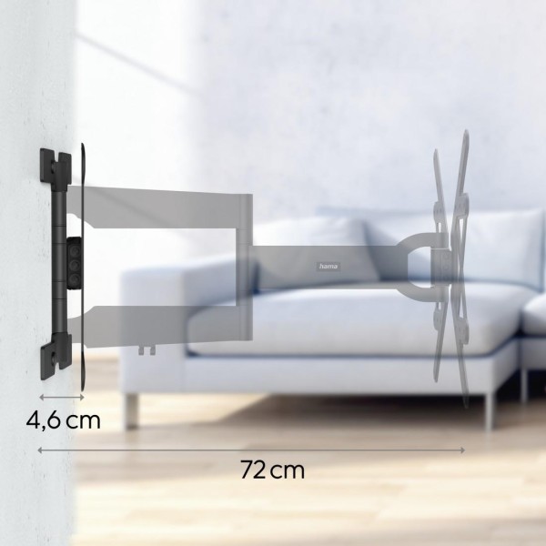 Стенна стойка за OLED телевизор FULLMOTION, 400x400, 165 см (65