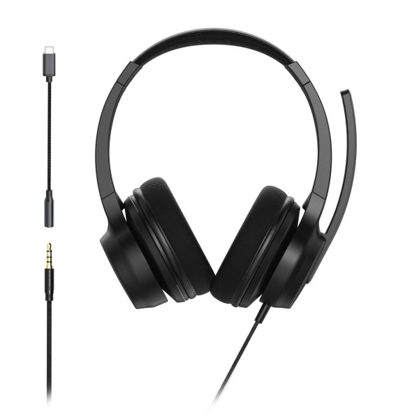 HAMA Слушалки с микрофон „CHS-300“, USB-C / 3.5mm жак, кабел 2 м