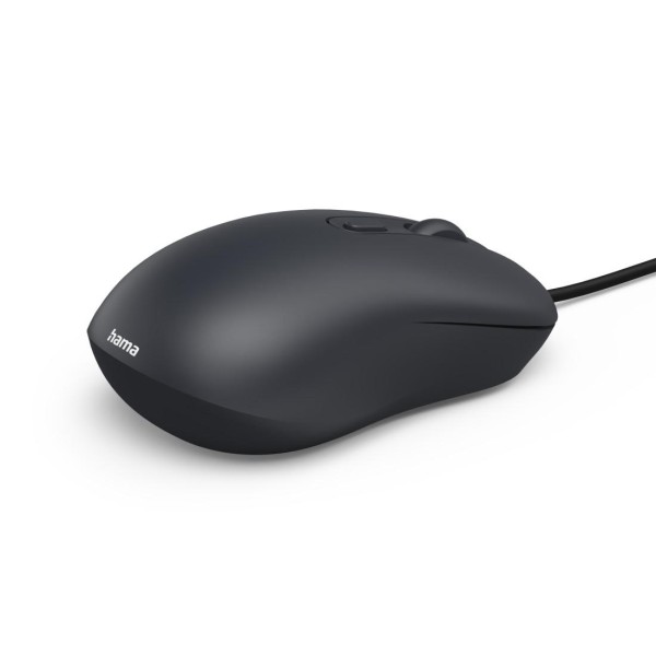 Оптична мишка HAMA CM-200, 4 бутонна, безшумна, с кабел, черна