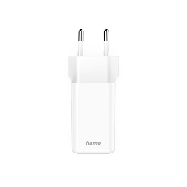HAMA Бързо зарядно устройство, 40–60 W, GaN, USB-C, PD, Dynamic Fast Charger, бяло